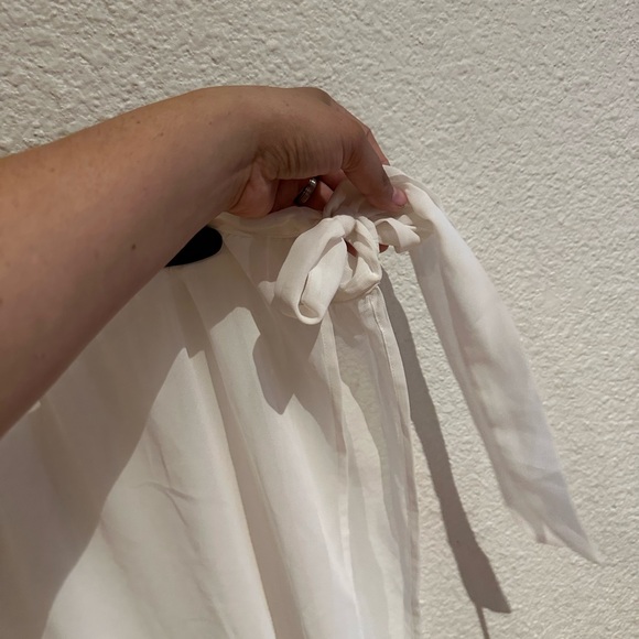 Ladies off white color/side sash swim cover up - Picture 3 of 7